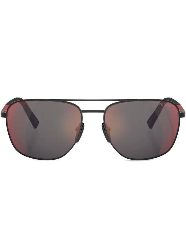 Rosa Pilot Frame Print Sunglasses SPS54ZDG008F - PRADA - BALAAN 1