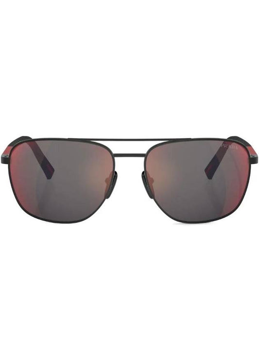 Rosa Pilot Frame Print Sunglasses SPS54ZDG008F - PRADA - BALAAN 1