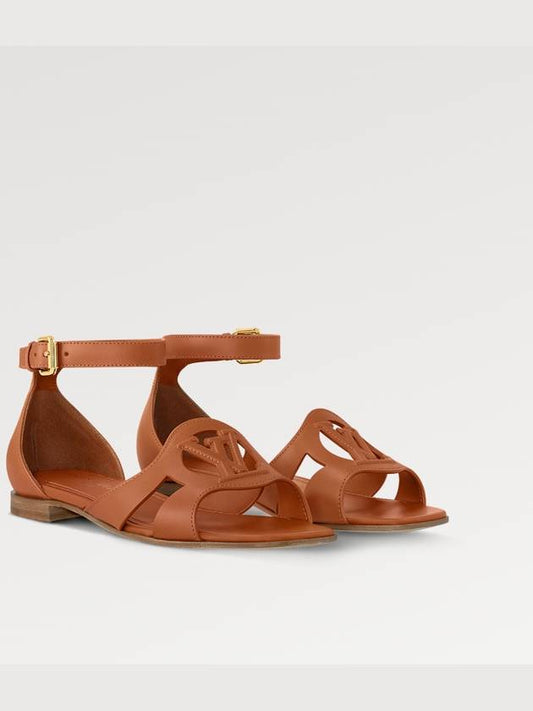 LV Isola Flat Sandals Cognac Brown - LOUIS VUITTON - BALAAN 2