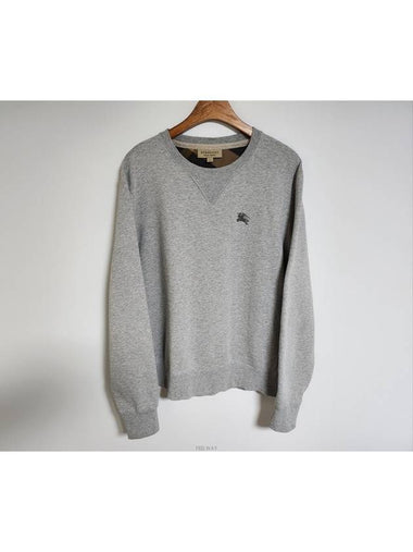 L Gray Archive Article Embroidery Sweatshirt 3929758 - BURBERRY - BALAAN 1