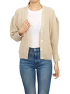 V neck ribbed cardigan ROWX75178ARX650 - ROCHAS - BALAAN 8