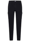 Men s Lens Satin Cargo Straight Pants Black - CP COMPANY - BALAAN 1