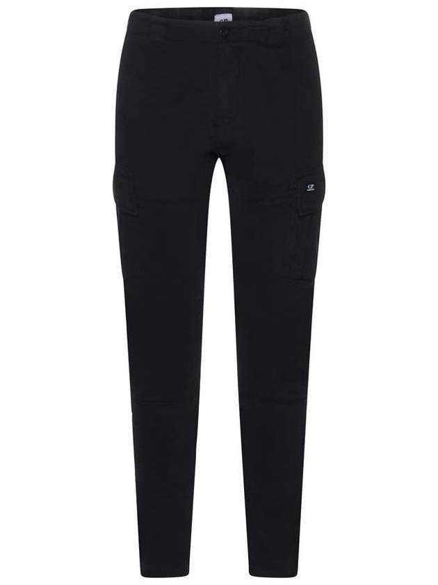 Men s Lens Satin Cargo Straight Pants Black - CP COMPANY - BALAAN 1