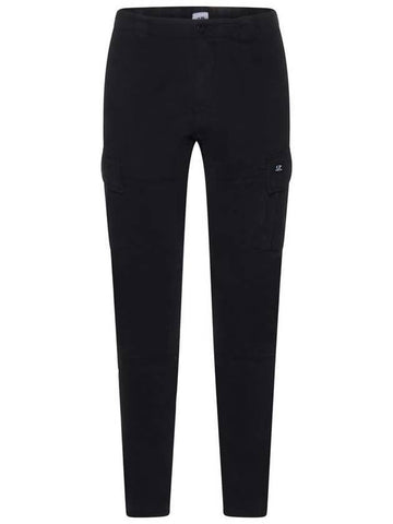 Men s Lens Satin Cargo Straight Pants Black - CP COMPANY - BALAAN 1