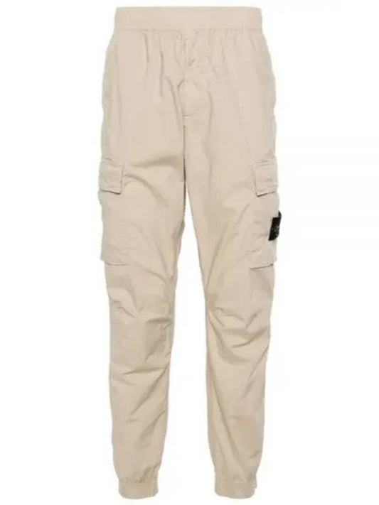 Stretch Cotton Tela Paracadute Cargo Straight Pants Sand - STONE ISLAND - BALAAN 2