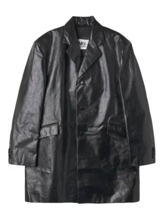 MM6 single breasted coat black - MAISON MARGIELA - BALAAN 1