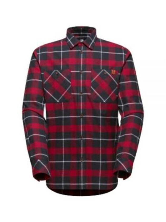 Alvra Cotton Long Sleeve Shirt Black Red - MAMMUT - BALAAN 2