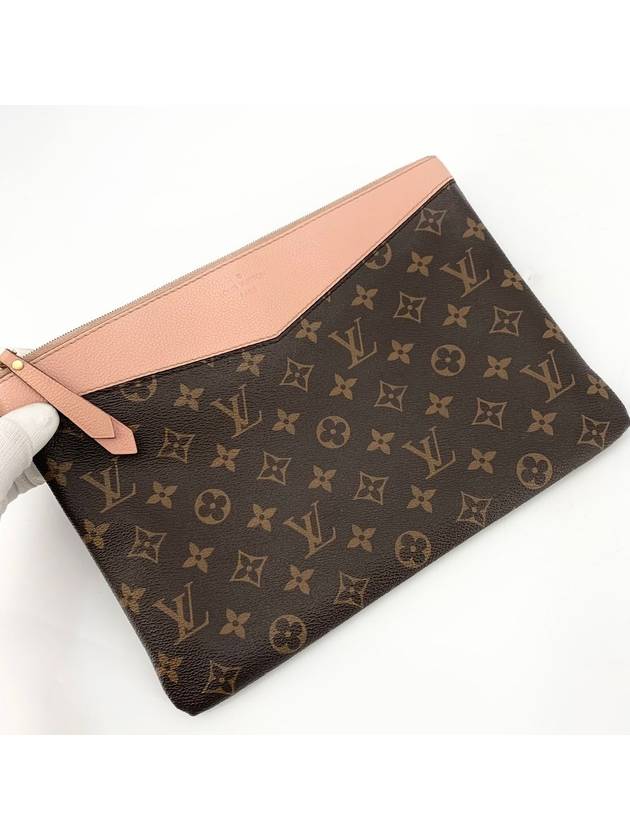 Monogram Rose Daily Pouch Clutch Bag - LOUIS VUITTON - BALAAN 4