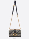 30 Montaigne East West Oblique Jacquard Chain Shoulder Bag Blue - DIOR - BALAAN 7