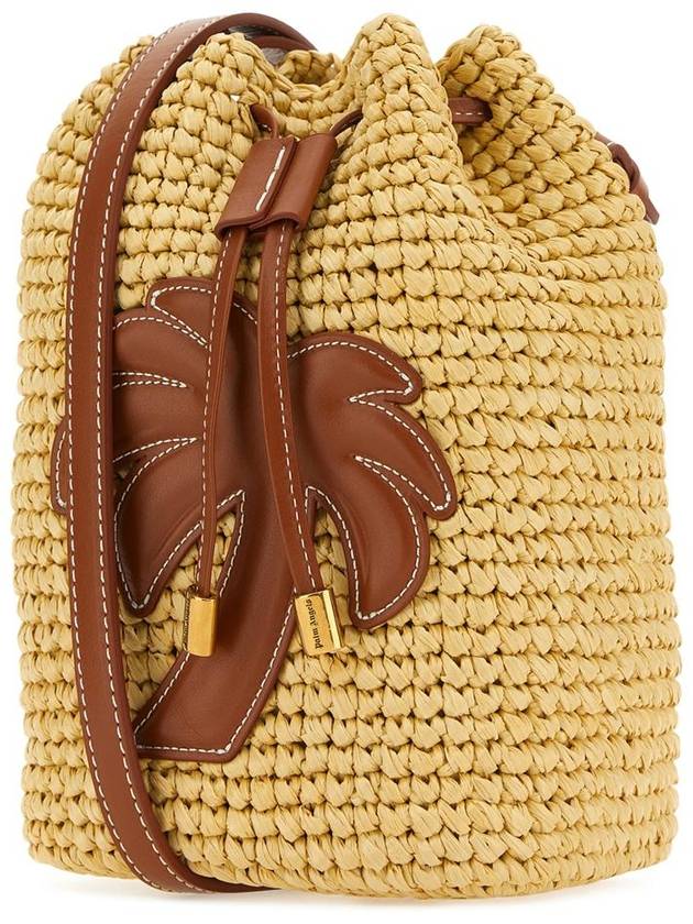 Farm Bucket Bag Beige - PALM ANGELS - BALAAN 3