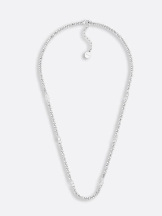 CD Icon Slim Chain Link Necklace Silver - DIOR - BALAAN 2