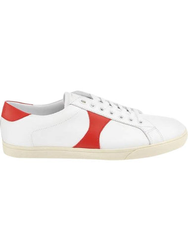 Triomphe Low-Top Sneakers Red White - CELINE - BALAAN 1