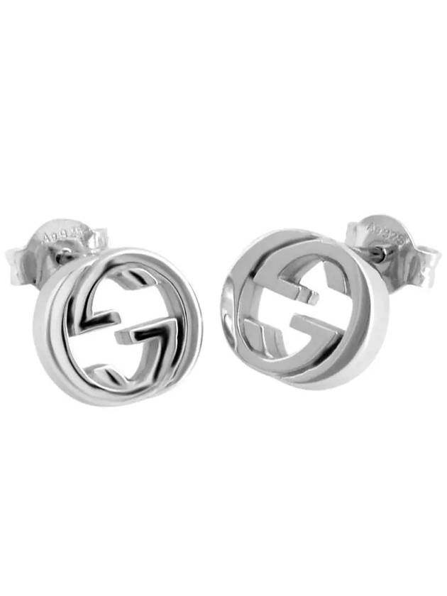 Interlocking G Earrings Silver - GUCCI - BALAAN 3