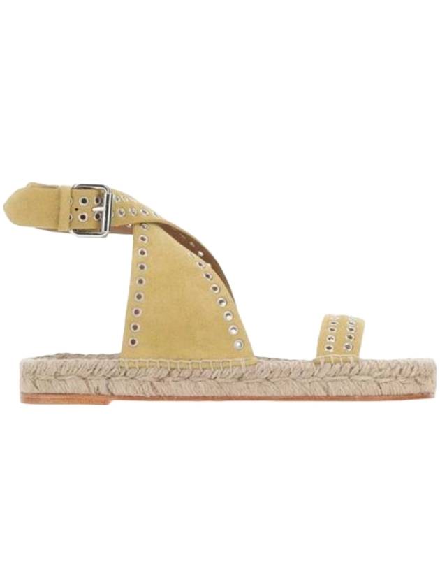 Illya eyelet decorated espadrille sandals beige - ISABEL MARANT - BALAAN 1