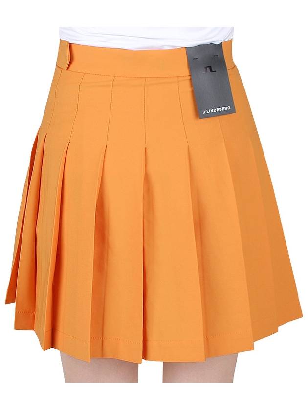 Women's Adina Golf Skirt Orange - J.LINDEBERG - BALAAN 9