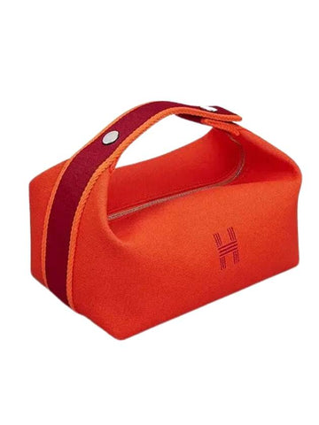 Bride A Brac Small Pouch Bag Orange Feu - HERMES - BALAAN 1