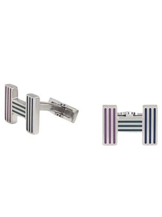 Quizz Rainbow Cufflinks H077308FPAN - HERMES - BALAAN 1