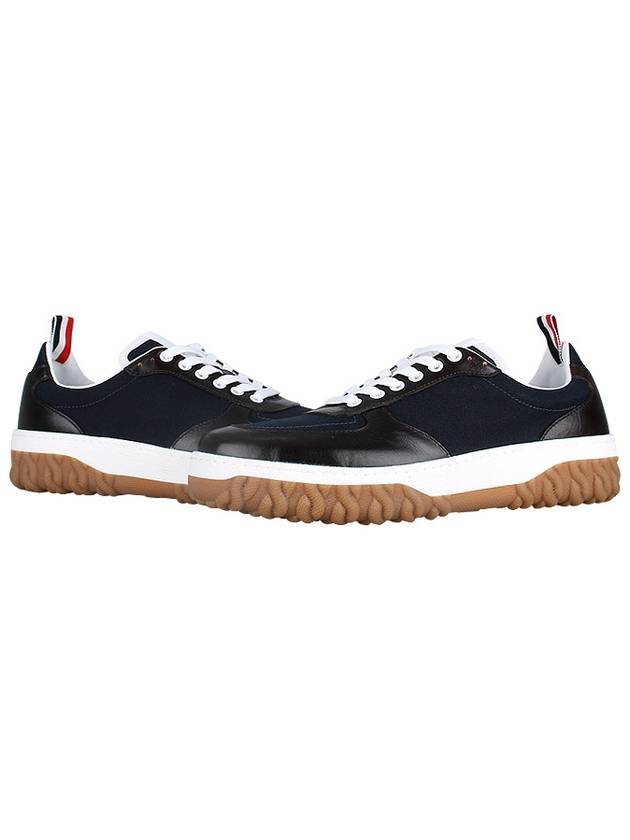 Letterman Panel Low-Top Sneakers Navy - THOM BROWNE - BALAAN 2