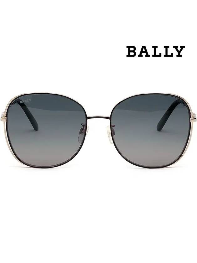 Eyewear Oval Metal Sunglasses Black - BALLY - BALAAN 4