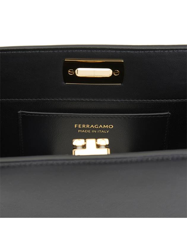 Diana Small Clutch Bag Black - SALVATORE FERRAGAMO - BALAAN 9