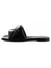 Women's Rubber Lido Slippers Black - BOTTEGA VENETA - BALAAN 2