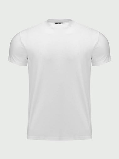 Daily Plain Muscle Fit Short Sleeve T-Shirt White - MAVRK - BALAAN 1