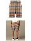 Vintage Check Technical Twill Shorts Beige - BURBERRY - BALAAN 5