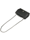 Black Caviar Silver Chain Classic Jumbo Large Shoulder Bag No 23 - CHANEL - BALAAN 4