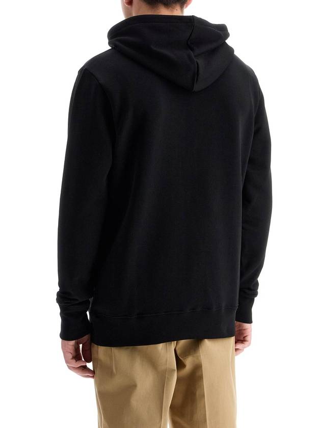 Zebra Patch Cotton Hoodie Black - PAUL SMITH - BALAAN 4