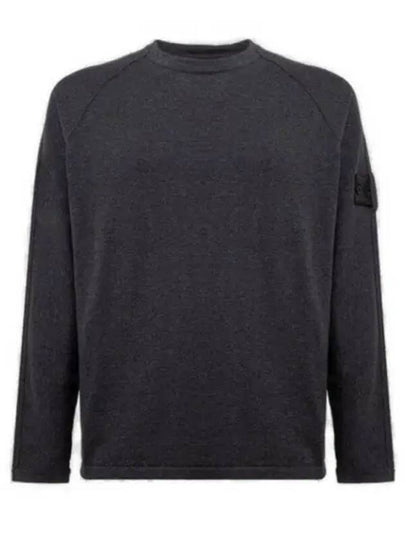 Shadow Project Crewneck Light Cotton Knit Top Charcoal - STONE ISLAND - BALAAN 2