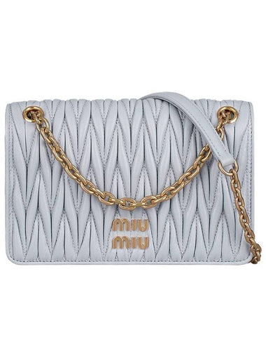 Matelasse chain shoulder bag mini 5BP065 N88 F0591 - MIU MIU - BALAAN 1