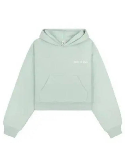 Cropped Cotton Hoodie Mint - SPORTY & RICH - BALAAN 2