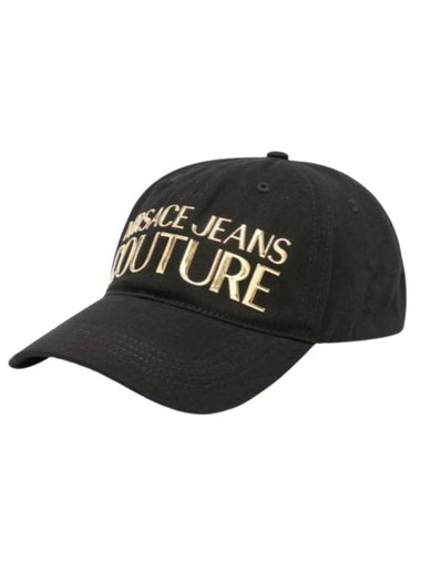 Logo Gold Print Ball Cap Black - VERSACE - BALAAN 1