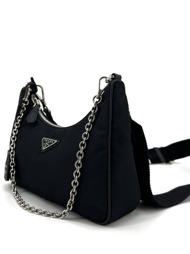 Black Tesuto Re Edition Multi Hobo Bag 1BH204 - PRADA - BALAAN 3