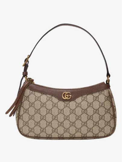 Ophidia GG Small Canvas Shoulder Bag Beige Ebony - GUCCI - BALAAN 2