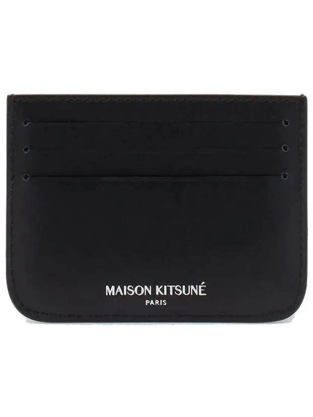 Fox Head Business Card Wallet Black - MAISON KITSUNE - BALAAN 3