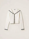 MIU rough collar cardigan white blue MMF86014GXF0UB0 - MIU MIU - BALAAN 2