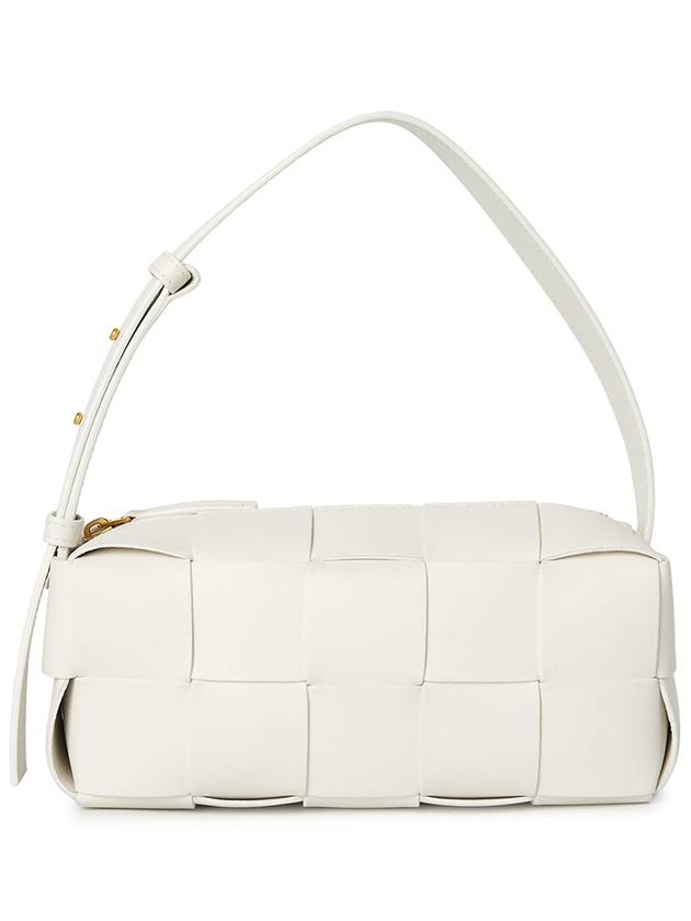 Brick Cassette Intrecciato Small Shoulder Bag White - BOTTEGA VENETA - BALAAN 2