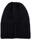 Cashmere Knit Beanie Black - SAINT LAURENT - BALAAN.