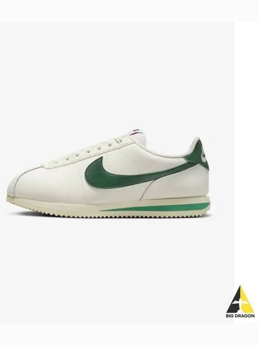 Women's Cortez Low Top Sneakers Green Malachite - NIKE - BALAAN 2