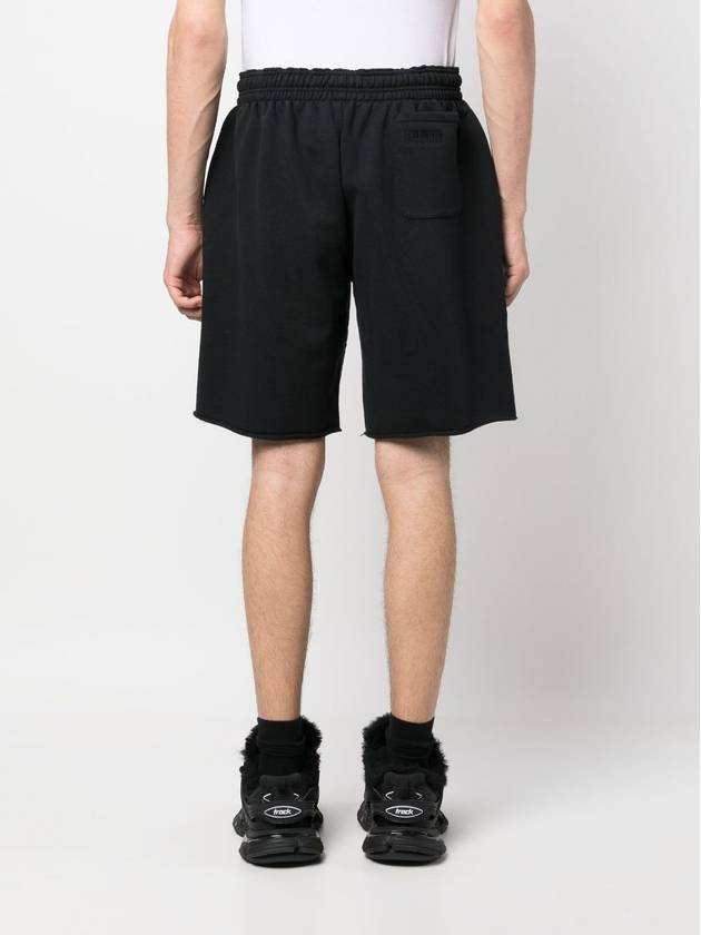 Logo Print Midi Shorts Black - VETEMENTS - BALAAN 6