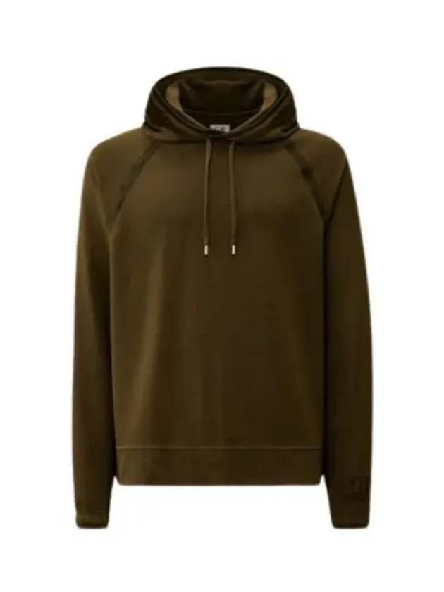 Light Fleece Logo Hoodie Green - CP COMPANY - BALAAN 1