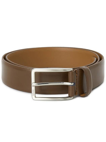 Logo Leather Belt Brown - HUGO BOSS - BALAAN 1