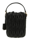 Matelasse Nappa Leather Bucket Bag Black - MIU MIU - BALAAN 4