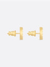 Petit CD Stud Crystal Earrings Gold - DIOR - BALAAN 4