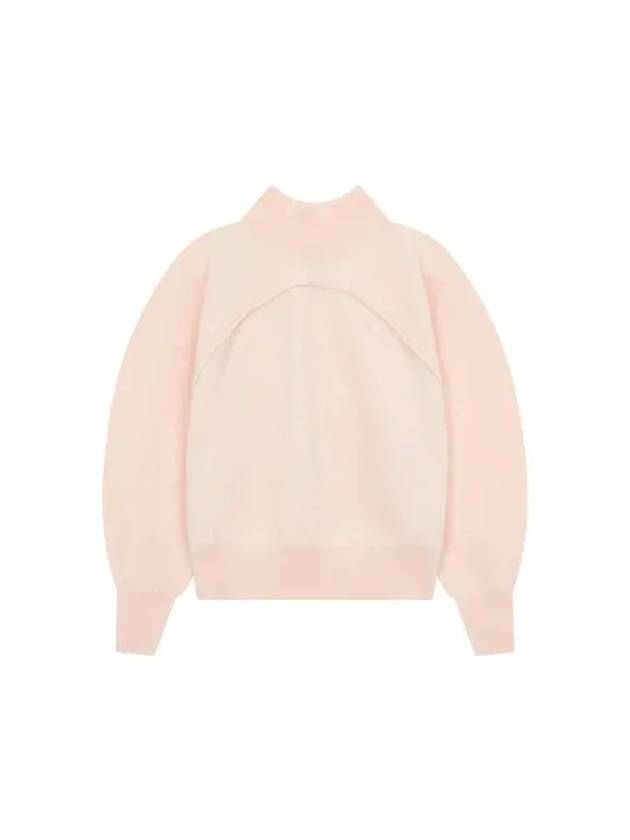 Balloon sleeve wool boucl sweater coral - DRIES VAN NOTEN - BALAAN 1