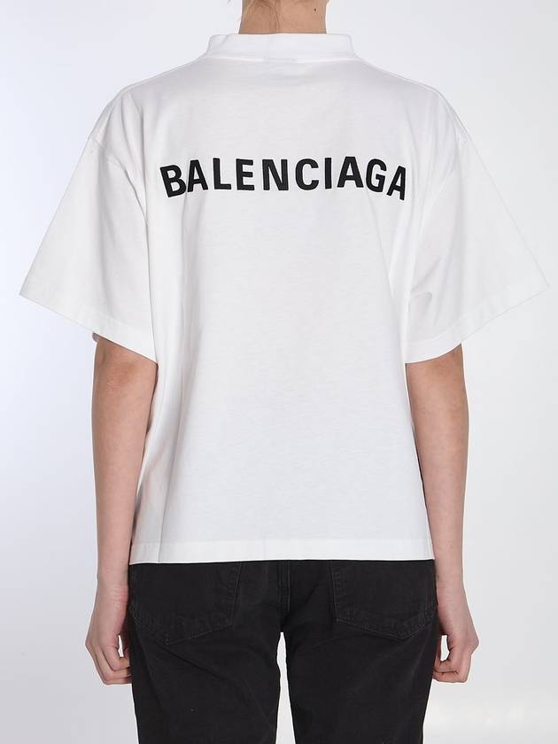 Cropped logo t-shirt - BALENCIAGA - BALAAN 4