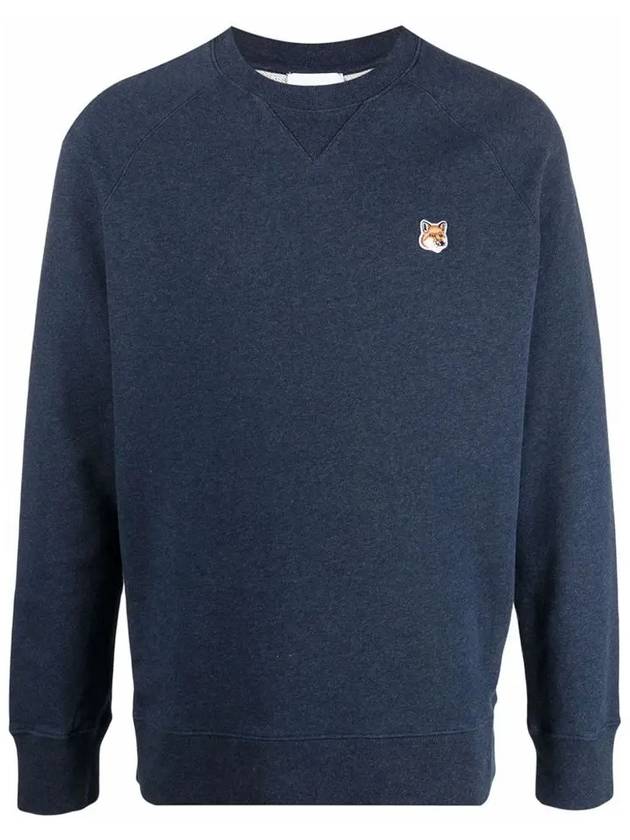 Fox Head Patch Classic Sweatshirt Navy Melange - MAISON KITSUNE - BALAAN 2