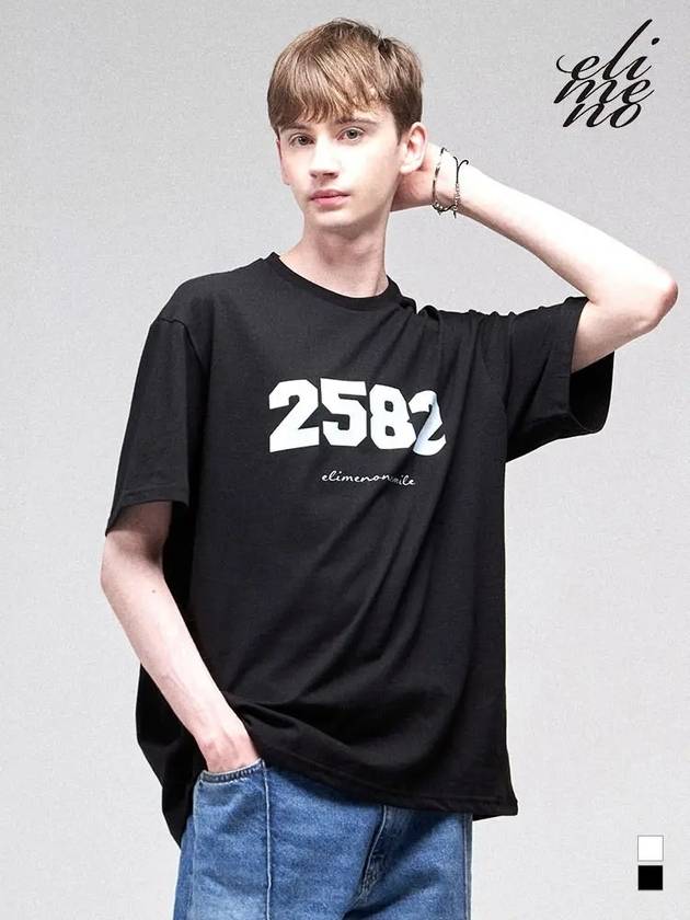 EL Culture 2582 Overfit Short Sleeve T-Shirt Black - ELIMENO - BALAAN 2