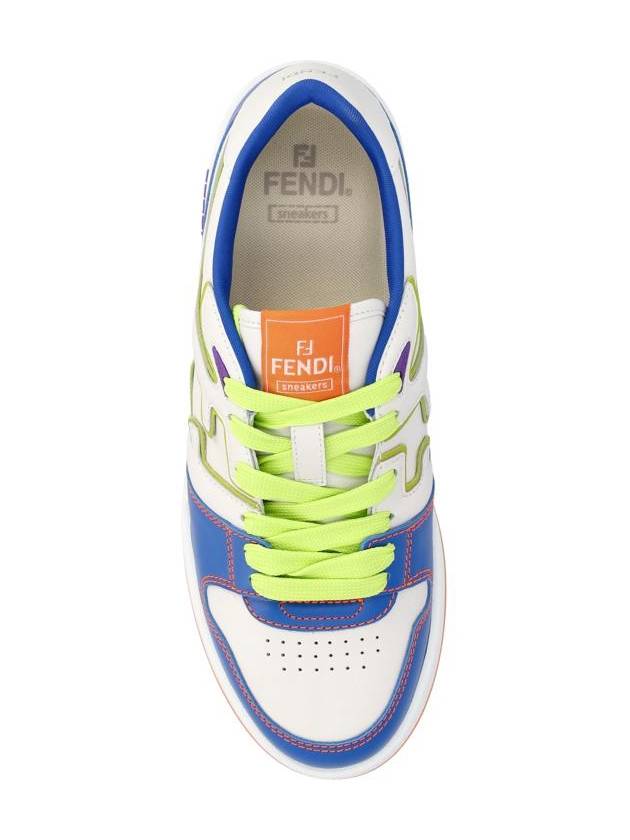 Match Low Top Sneakers Blue - FENDI - BALAAN 5